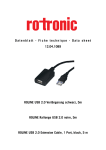 ROLINE USB 2.0 Extension Cable, 1 Port, black 5 m