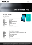 ASUS MeMO Pad 7 ME176C 16GB Blue
