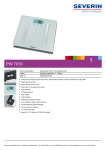 Severin PW 7010 personal scale