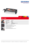 Severin KG 2388 barbecue