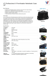 V7 Professional II Frontloader Notebook Case 16"