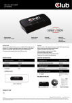 CLUB3D SenseVision USB3.0 to DVI-I & HDMI Graphics Adapter