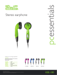 Klip Xtreme KSE-100S headphone