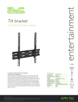 Klip Xtreme KPM-725 flat panel wall mount