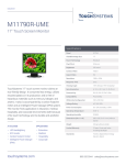TouchSystems M11790R-UME touch screen monitor