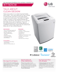 LG WT1101CW washing machine