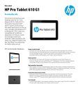 HP Pro 610 G1 64GB Black, Silver
