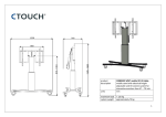 CTOUCH 10080302 flat panel floorstand