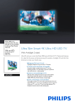 Philips 42PUS7809 42" 4K Ultra HD 3D compatibility Smart TV Wi-Fi Black