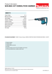 Makita HM0871C concrete breaker