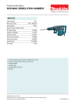 Makita HM1213C concrete breaker