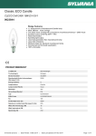 Sylvania CLECO CAN 240V 18W E14 SV1