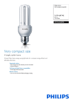 Philips Stick energy saving bulb 8710163228990