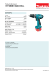 Makita 8271DWPE3 cordless combi drill