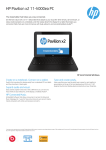 HP Pavilion x2 11-h000ea