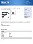 Tripp Lite Mini DisplayPort to DVI Cable Adapter (M/M), 6-ft.