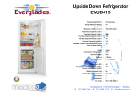 Everglades EVUD413 fridge-freezer