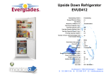 Everglades EVUD412 fridge-freezer