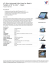 V7 Slim Universal Folio Case for iPad & Tablets of 9" to 10.1" - black