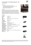 V7 Bluetooth 3.0 Portable Keyboard - DE