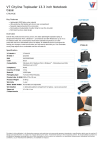 V7 Cityline Toploader 13.3 inch Notebook Case