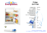 Everglades EVTT109 combi-fridge