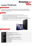 Lenovo ThinkPad 8 64GB Black