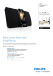 Philips docking speaker with Bluetooth® AD530