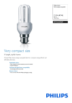 Philips Stick energy saving bulb 8710163229607