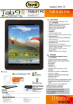 Trevi TAB 0T09GV00 16GB 3G Black, White tablet