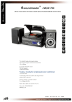 Soundmaster MCD1700 home audio set