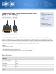 Tripp Lite HDMI to DVI Cable, Digital Monitor Adapter Cable (HDMI to DVI-D M/M), 3-ft.