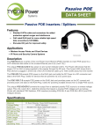 Tycon Systems POE-INJ-LED-S network splitter