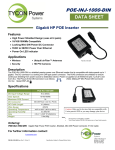 Tycon Systems POE-INJ-1000-DIN