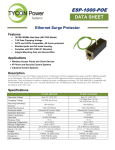 Tycon Systems TP-ESP-1000-POE surge protector