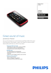 Philips Xenium W7555 Black, Red