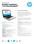 HP ENVY TouchSmart 14-k120us