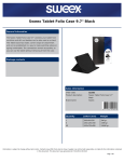 Sweex Tablet Folio Case 9.7" Black