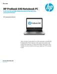 HP ProBook 640 G1 Base Model