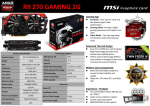MSI V305-001R AMD Radeon R9 270 2GB graphics card
