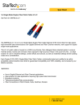 StarTech.com 1m Single Mode Duplex Fiber Patch Cable LC-LC