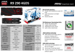 MSI V803-824R AMD Radeon R9 290 4GB graphics card