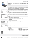Kensington KeyFolio Pro™ - Folio with Keyboard for Samsung Galaxy Tab® 3 10.1