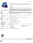 Kensington Portafolio™ Soft Folio Case for Samsung Galaxy Tab® 3 7.0 - Purple