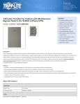 Tripp Lite 3-Breaker Parallel Tie Cabinet with Maintenance Bypass Switch (for SU60K 3-Phase UPS)