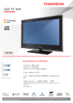 Thomson 22HS4246C 22" HD-ready Black LED TV