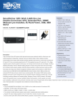 Tripp Lite SmartOnline 120V 3kVA 2.4kW On-Line Double-Conversion UPS, Extended Run, SNMP, Webcard pre-installed, 3U Rack/Tower, USB, DB9 Serial