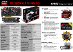 MSI V277-053R AMD Radeon R9 280X 3GB graphics card