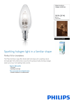 Philips EcoClassic Halogen candle bulb 8718291219453