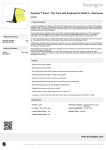 Kensington KeyFolio Exact™ - Thin Folio with Keyboard for iPad® Air - Chartreuse